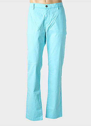 Pantalon chino tissage popeline taille normale bleu clair EUROPANN homme