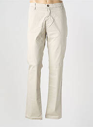 Pantalon chino tissage popeline taille normale beige EUROPANN homme