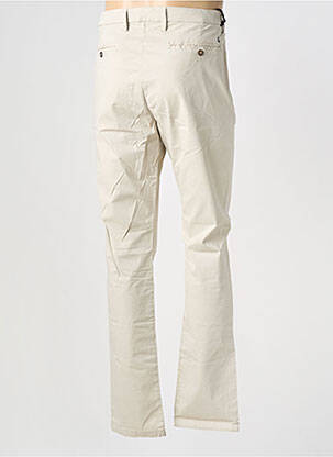 Pantalon chino tissage popeline taille normale beige EUROPANN homme