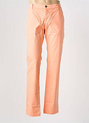 Pantalon chino tissage popeline taille normale orange EUROPANN homme