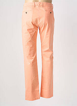 Pantalon chino tissage popeline taille normale orange EUROPANN homme