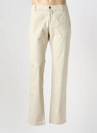Pantalon chino tissage popeline taille normale beige EUROPANN homme