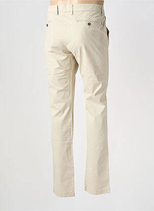 Pantalon chino tissage popeline taille normale beige EUROPANN homme