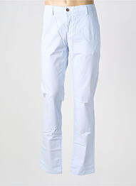 Pantalon chino tissage popeline taille normale bleu EUROPANN homme