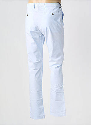 Pantalon chino tissage popeline taille normale bleu EUROPANN homme