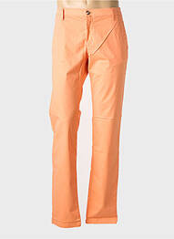 Pantalon chino tissage popeline taille normale orange EUROPANN homme