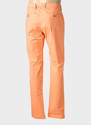 Pantalon chino tissage popeline taille normale orange EUROPANN homme