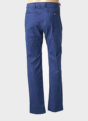 Pantalon chino tissage popeline taille normale bleu fonce EUROPANN homme