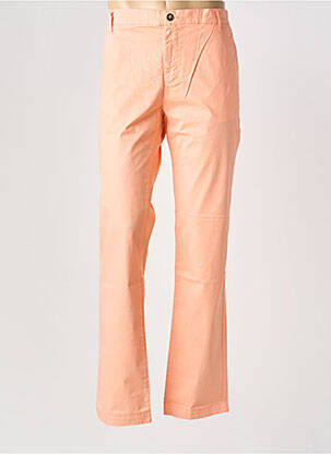 Pantalon chino tissage popeline taille normale orange EUROPANN homme