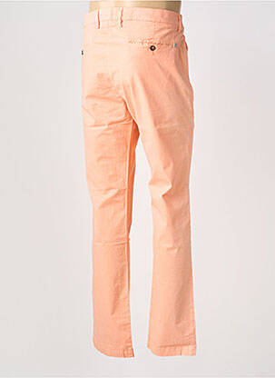 Pantalon chino tissage popeline taille normale orange EUROPANN homme