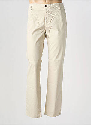 Pantalon chino tissage popeline taille normale beige EUROPANN homme