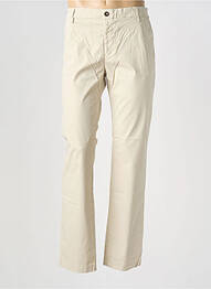 Pantalon chino tissage popeline taille normale beige EUROPANN homme
