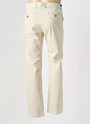 Pantalon chino tissage popeline taille normale beige EUROPANN homme