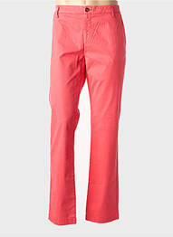 Pantalon chino tissage popeline taille normale rouge EUROPANN homme