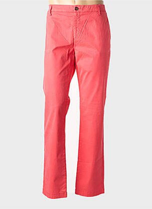 Pantalon chino tissage popeline taille normale rouge EUROPANN homme