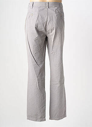 Pantalon chino tissage popeline taille normale gris EUROPANN homme