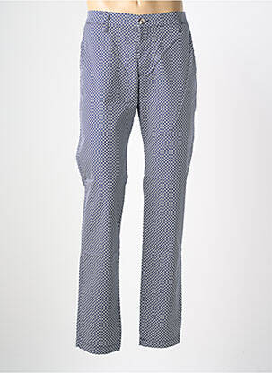 Pantalon chino tissage popeline taille normale bleu EUROPANN homme