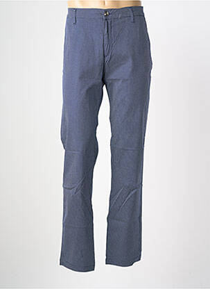 Pantalon chino tissage popeline taille normale bleu EUROPANN homme