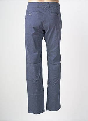 Pantalon chino tissage popeline taille normale bleu EUROPANN homme