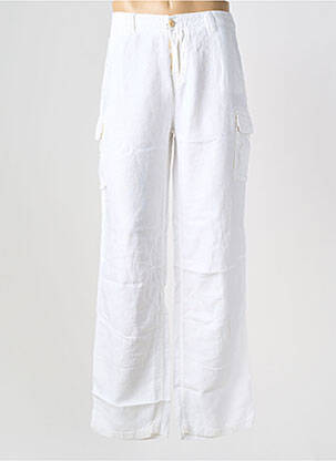Pantalon cargo coupe droite taille normale blanc EUROPANN homme