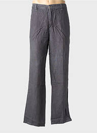 Pantalon chino tissage popeline taille normale gris EUROPANN homme