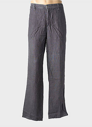 Pantalon chino tissage popeline taille normale gris EUROPANN homme