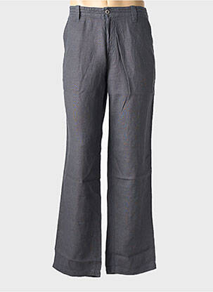 Pantalon chino tissage popeline taille normale gris EUROPANN homme