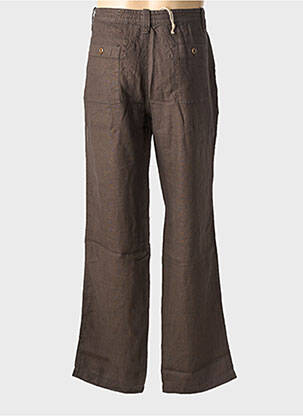 Pantalon large coupe droite taille normale marron EUROPANN homme