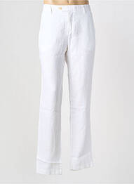 Pantalon slim tissage popeline taille normale blanc EUROPANN homme
