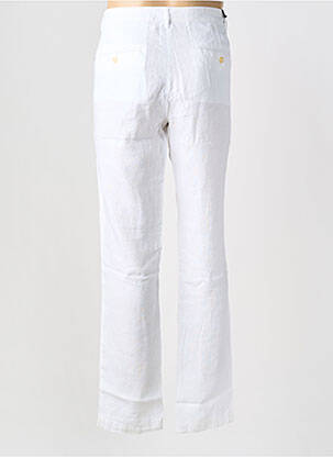 Pantalon slim tissage popeline taille normale blanc EUROPANN homme