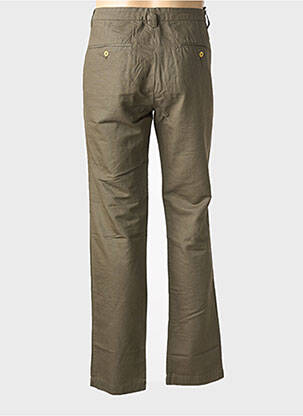 Pantalon chino tissage popeline taille normale vert EUROPANN homme