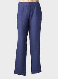 Pantalon chino tissage popeline taille normale bleu EUROPANN homme