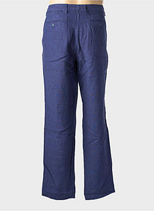 Pantalon chino tissage popeline taille normale bleu EUROPANN homme