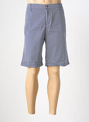 Bermuda tissage popeline taille normale bleu EUROPANN homme