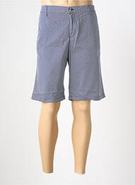 Bermuda tissage popeline taille normale bleu EUROPANN homme