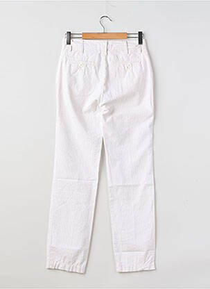 Pantalon chino tissage popeline taille normale blanc EUROPANN homme