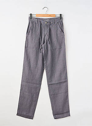 Pantalon chino poches taille normale gris fonce EUROPANN homme