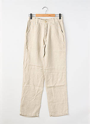 Pantalon droit taille normale taille normale beige EUROPANN homme