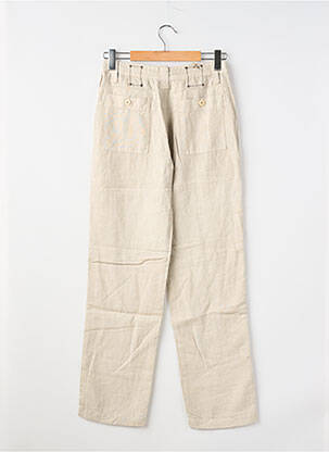 Pantalon droit taille normale taille normale beige EUROPANN homme