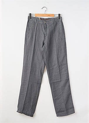 Pantalon droit tissage popeline taille normale gris EUROPANN homme