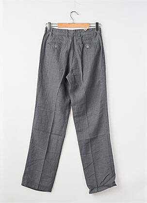 Pantalon droit tissage popeline taille normale gris EUROPANN homme