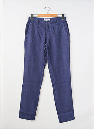 Pantalon chino poches taille normale bleu fonce EUROPANN homme