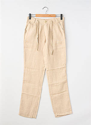 Pantalon droit taille normale taille normale beige EUROPANN homme