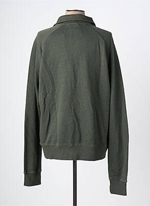 Sweat-shirt stretch manches longues vert IRON AND RESIN homme