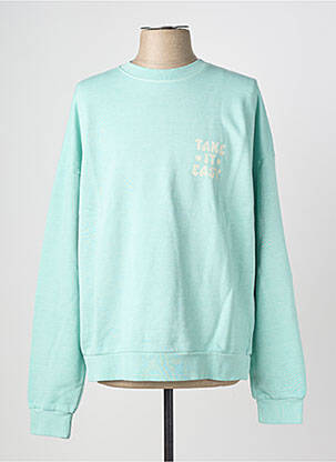 Sweat-shirt stretch manches longues bleu IRON AND RESIN homme