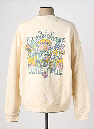 Sweat-shirt stretch manches longues beige IRON AND RESIN homme
