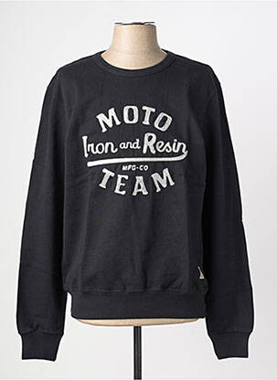 Sweat-shirt stretch manches longues noir IRON AND RESIN homme
