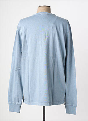 T-shirt col tunisien manches longues bleu IRON AND RESIN homme
