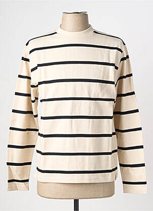 T-shirt stretch manches longues beige IRON AND RESIN homme
