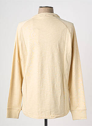 T-shirt col tunisien manches longues beige IRON AND RESIN homme
